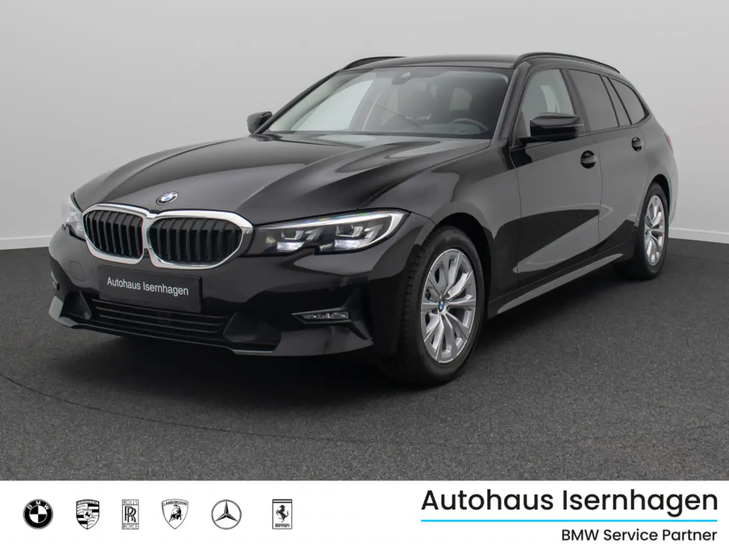 BMW 320 HUD 360°DAB Leder Sport HiFi GeschwindigReg Black - 1