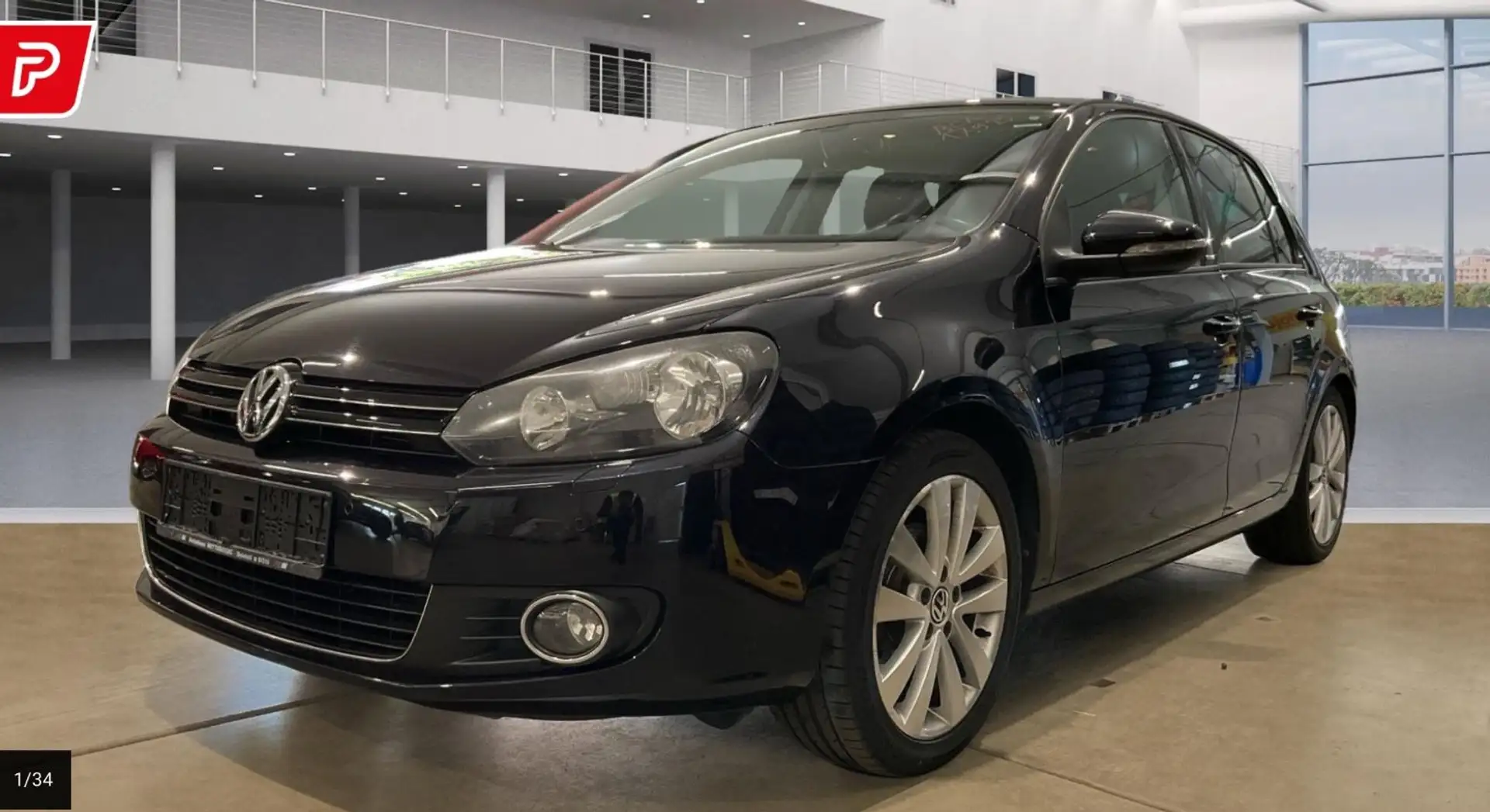 Volkswagen Golf VI Style*Scheckheft*Neu WasP+ Steuerkette Negro - 1