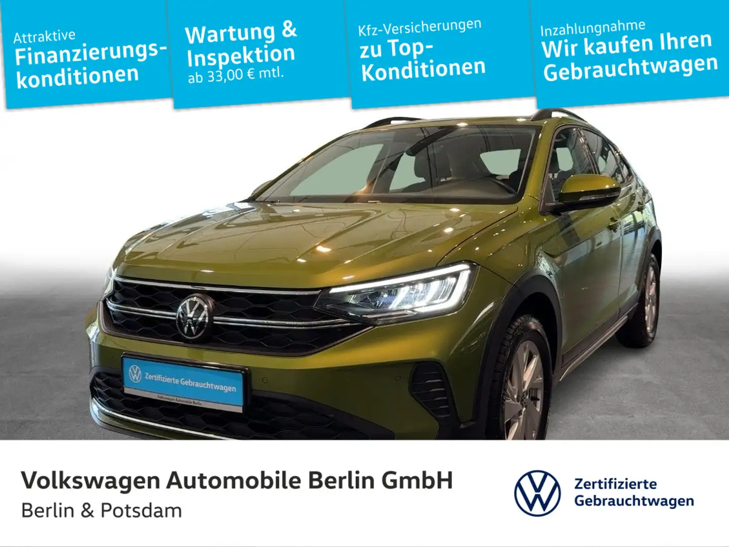 Volkswagen Taigo 1.0TSI Life LED App-Connect 3J-Garantie Grün - 1