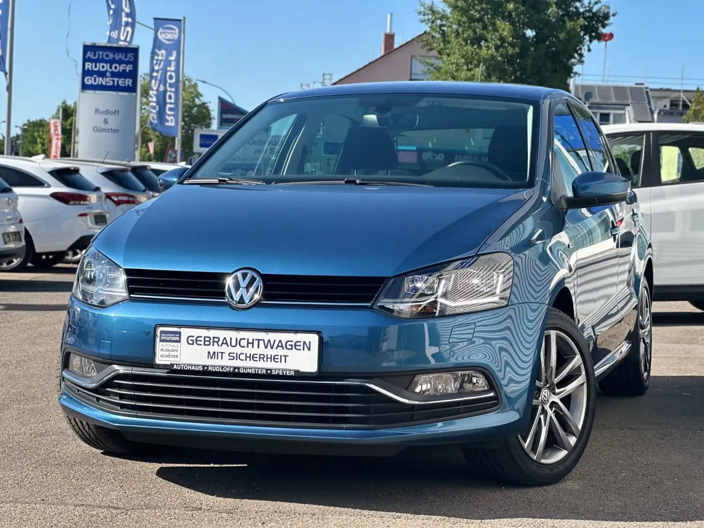 Volkswagen Polo V 1,0  NAVI/LED/SHZ/KLIMAA./8-FACH/GARANTIE Blau - 1