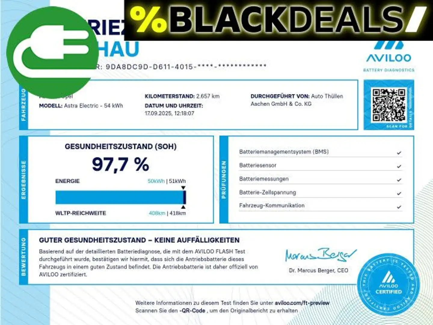 Opel Astra Sports Tourer Electric Bluetooth Navi LED Silber - 2