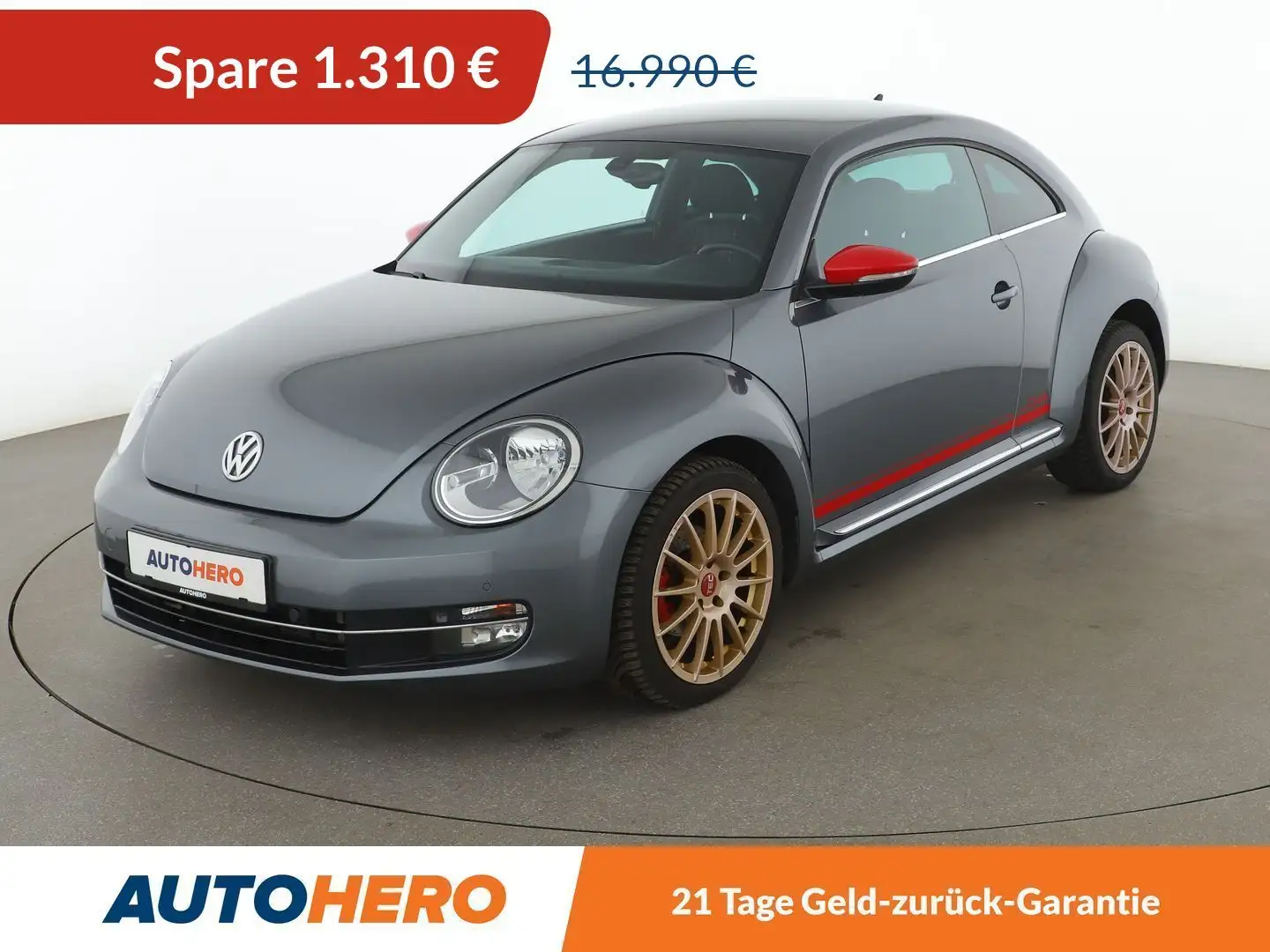 Volkswagen Beetle 2.0 TDI Club BMT Aut.*NAVI*TEMPO*PDC*SHZ* Grau - 1