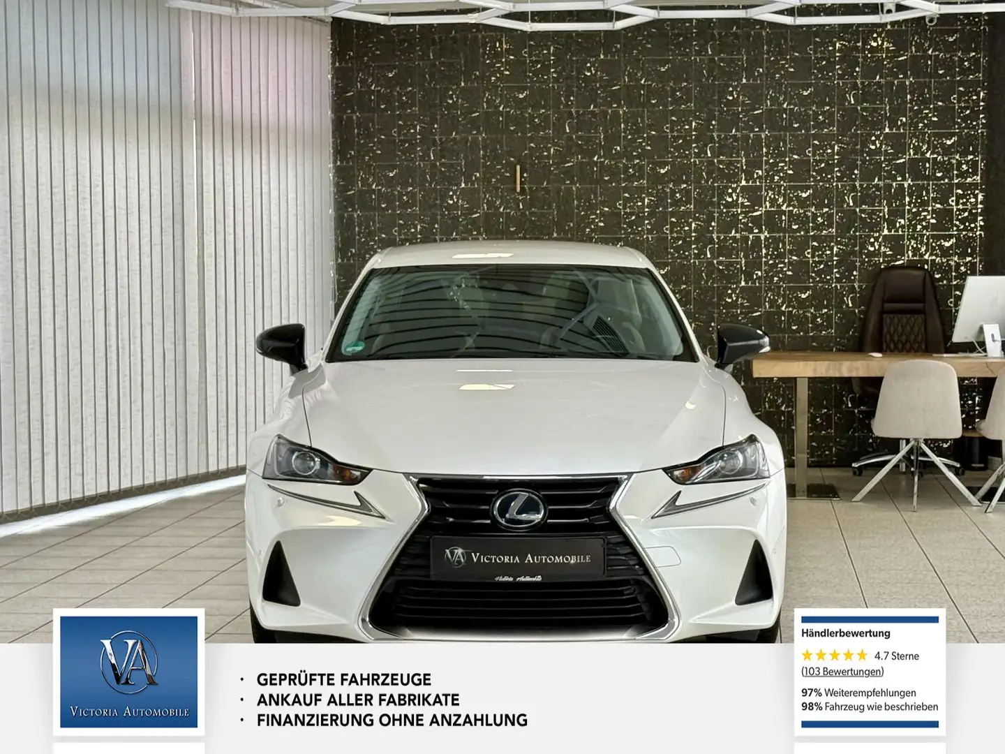 Lexus IS 300h Park-Assistent mit Rückfahrkamera. Scheckh Weiß - 2