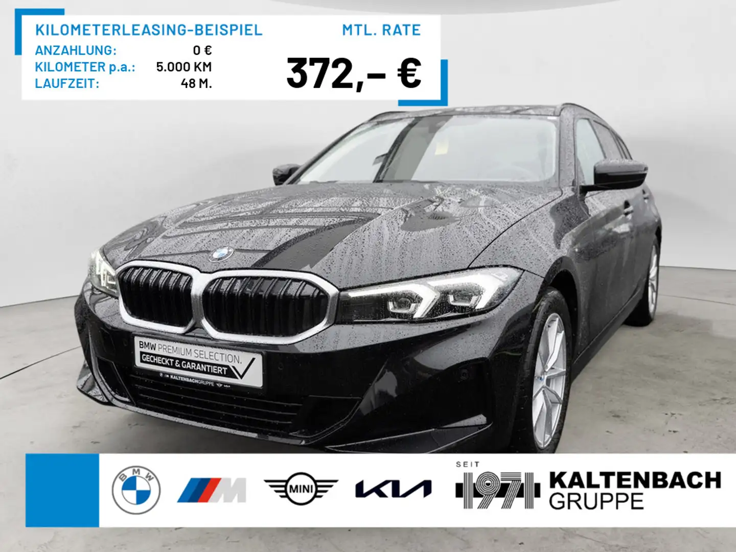 BMW 318 i Touring FACEL. AHK LED NAVI KAMERA SHZ Noir - 1