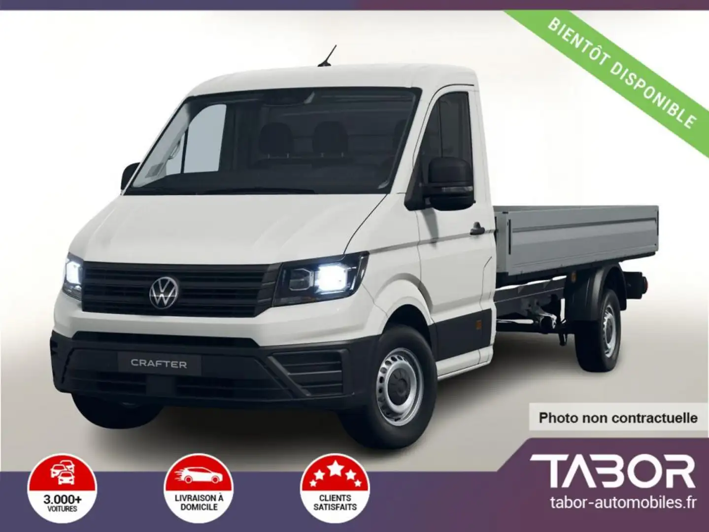 Volkswagen Crafter Pritsche 35 2.0 TDI 140 AT8 Blanc - 1
