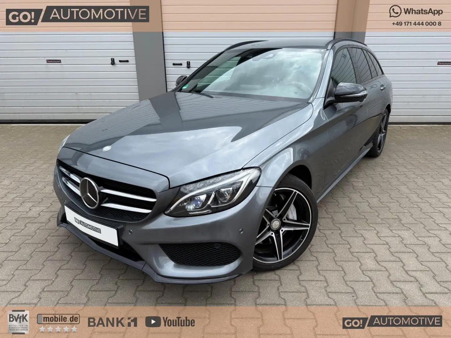 Mercedes-Benz C 250 d+4Matic+AMG+9G-Tronic+LED+ACC+voll! Szary - 1