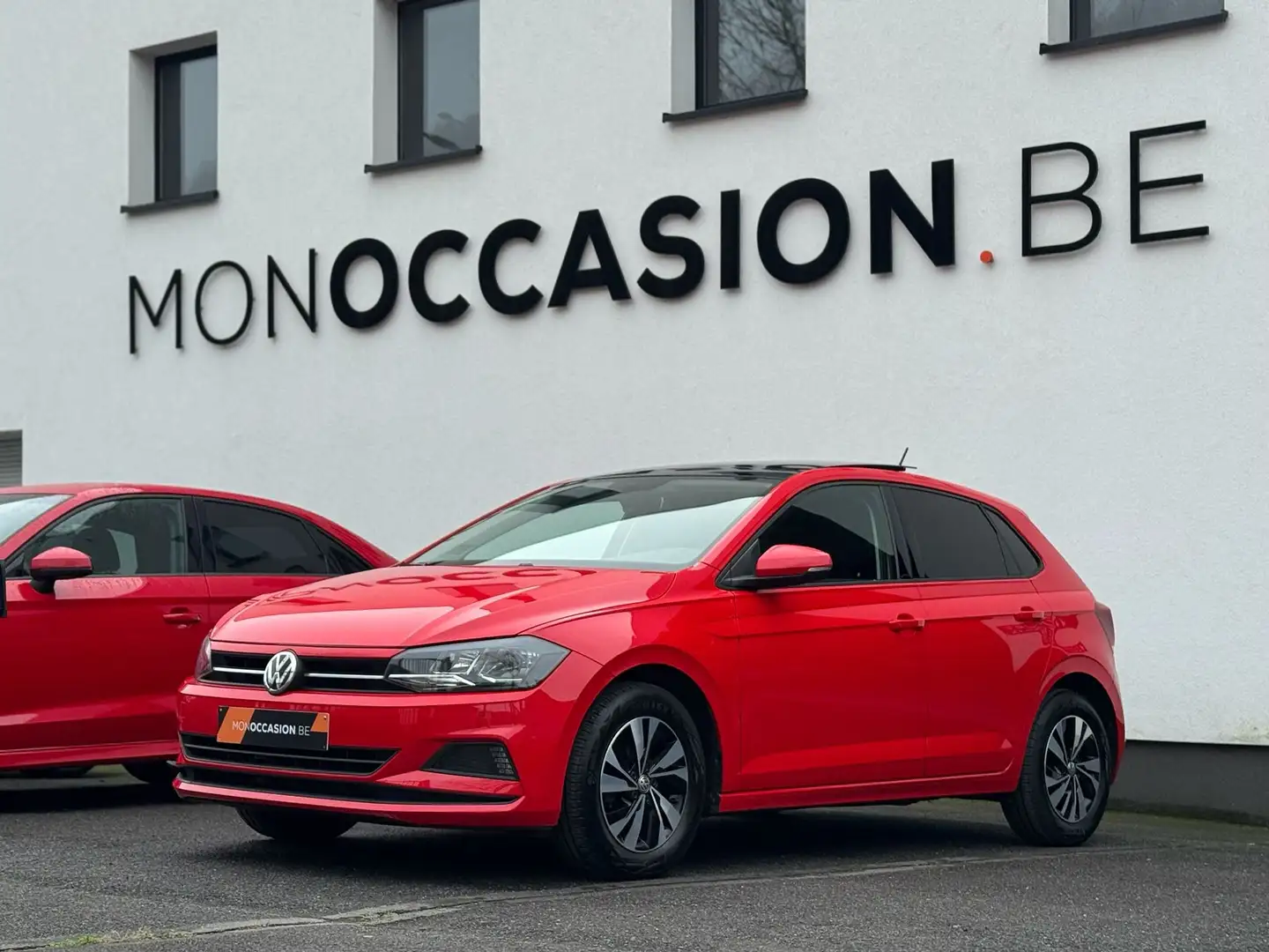 Volkswagen Polo 1.0 TSi TOIT OUVRANT GPS CAMERA CARPLAY Rouge - 1