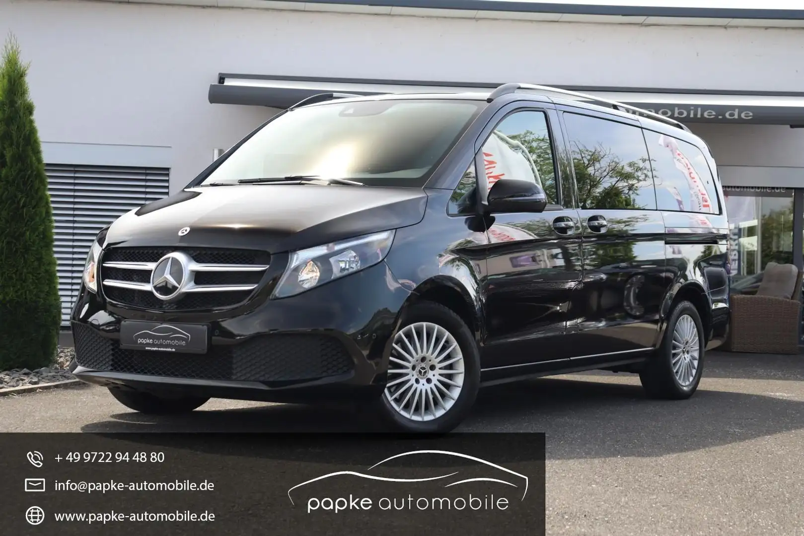 Mercedes-Benz V 220 d Edition 4matic lang +2xSchiebetür+Assistenz+ Noir - 1