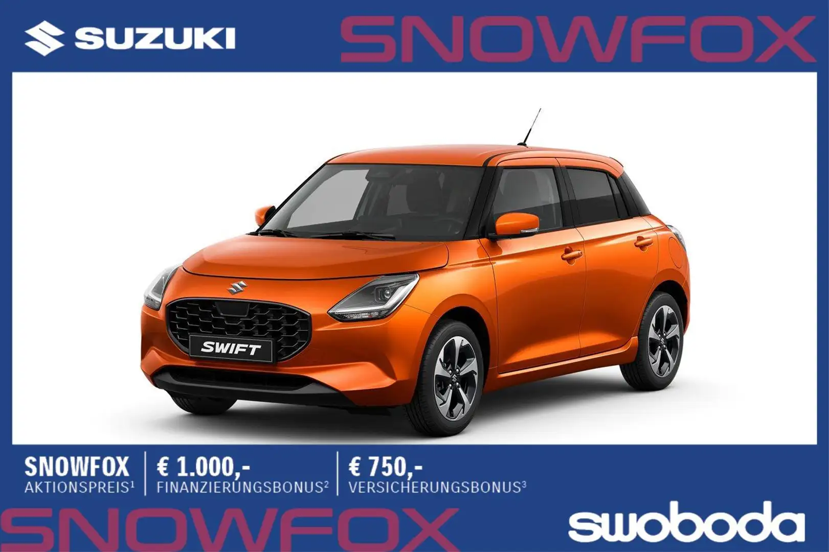Suzuki Swift 1,2 Hybrid Shine Oranje - 1