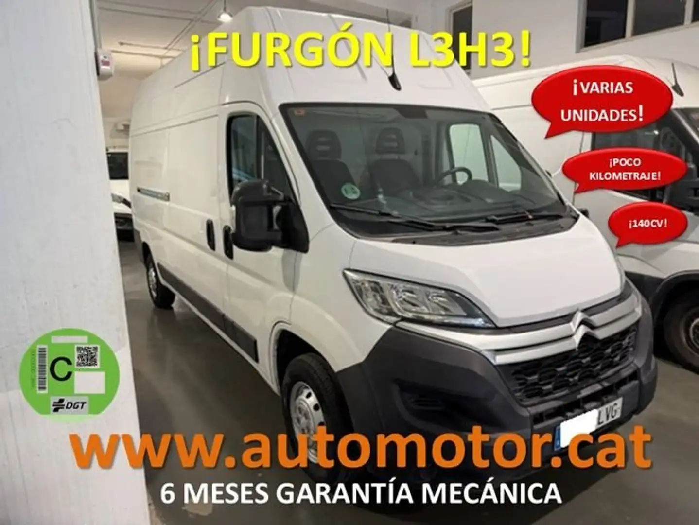 Citroen Jumper Furgon 35 L3H3 BlueHDI 103KW (140cv) Blanco - 1