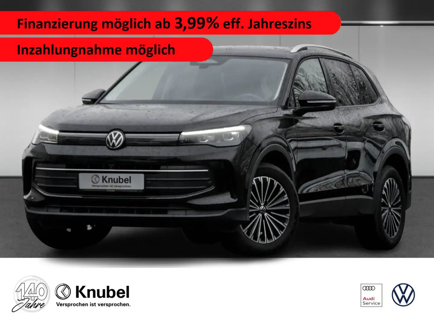 Volkswagen Tiguan GOAL 2.0 TDI DSG LED+ Navi AHK AreaView TravelAss. Schwarz - 1