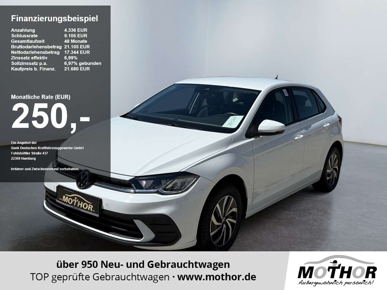 Volkswagen Polo 2025 — VI Life 1.0 TSI DSG Kamera Ganzjahresreifen