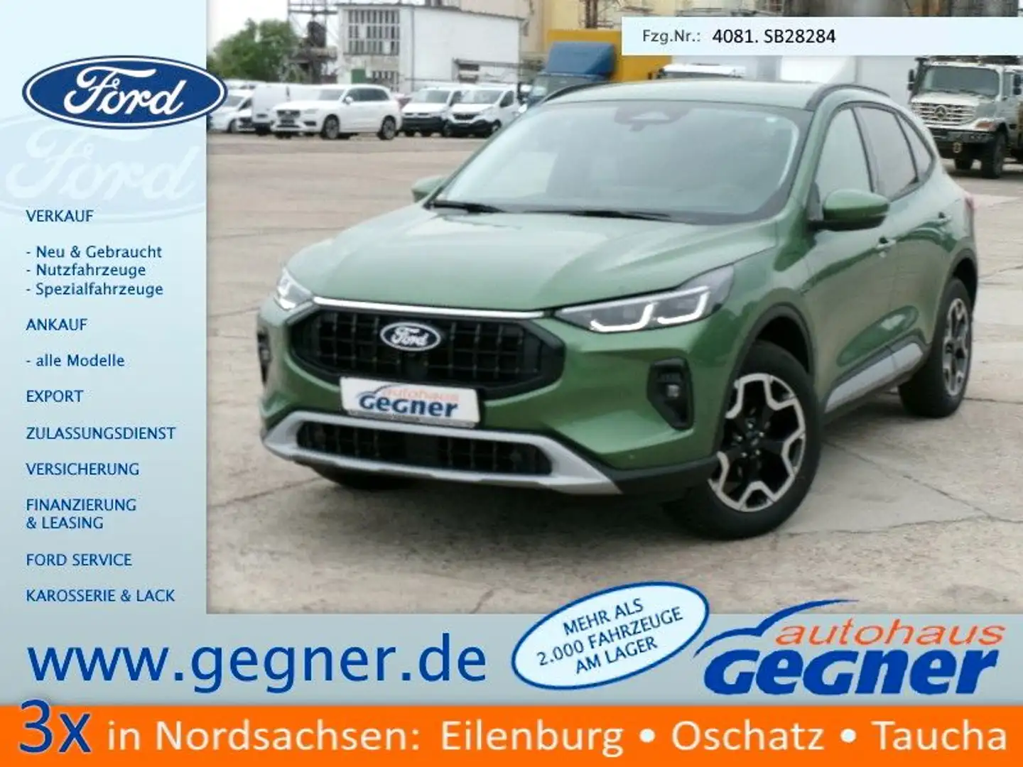Ford Kuga Active 2.5L PHEV WiPa HUD LED Navi Kam GRA Grün - 1