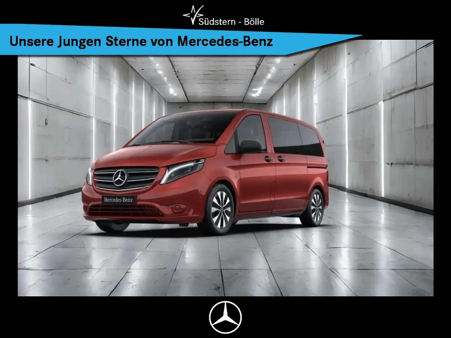 Mercedes-Benz Vito 119 TOURER KOMPAKT+4M+AHK+LED+KAMERA+TEMP Rot - 1