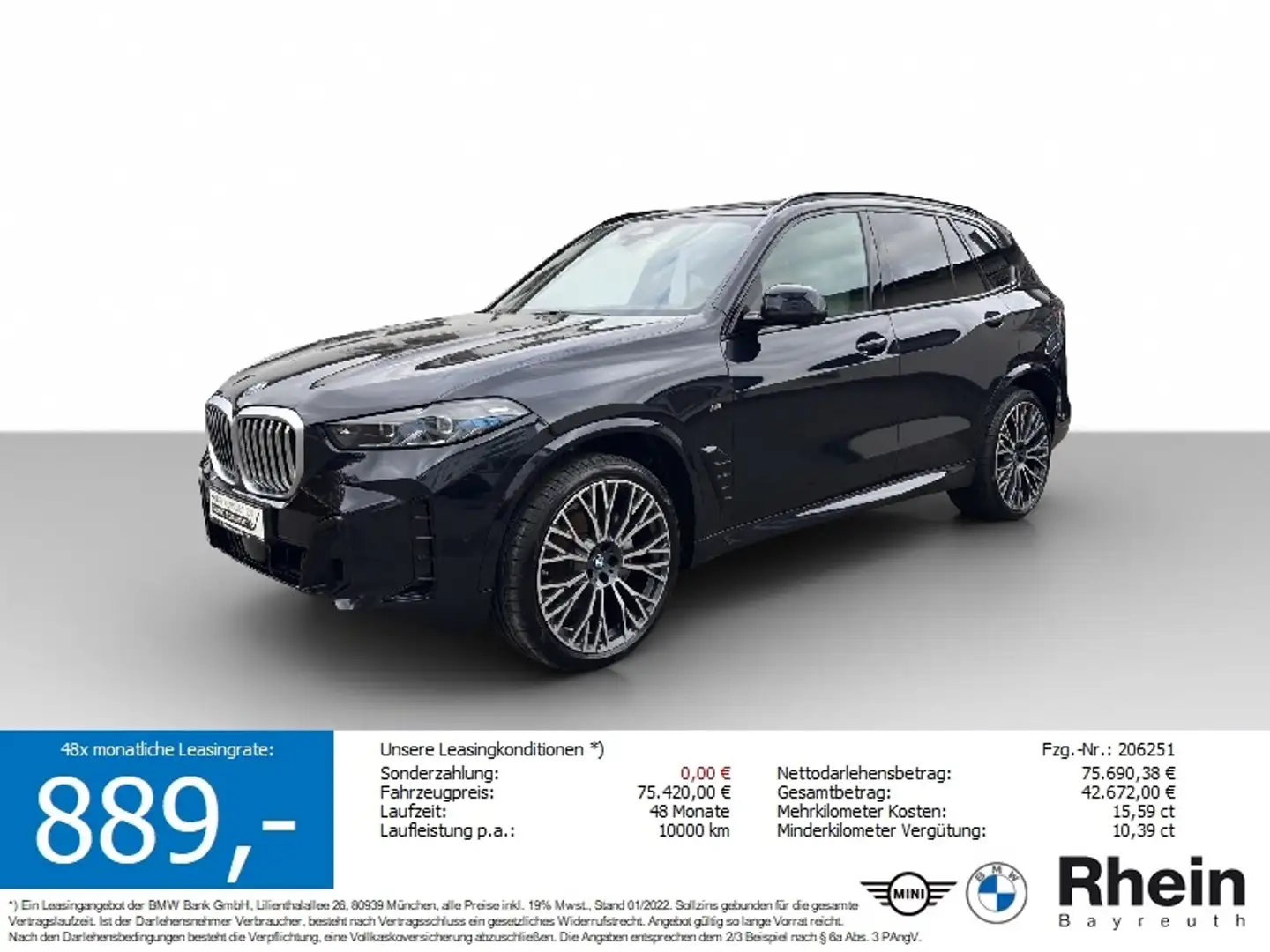 BMW X5 xDrive30d M Sport AdapLED HUD AHK Hifi HK AdapLED Schwarz - 1