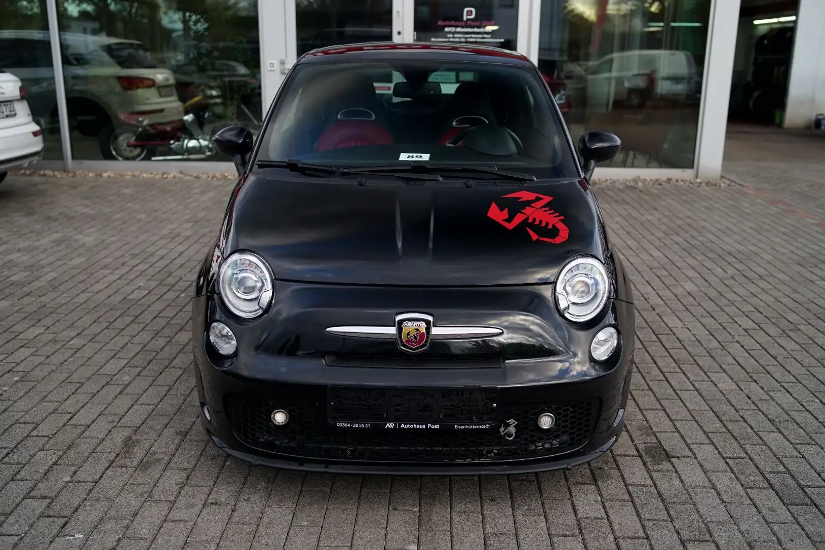 Abarth 500 Sitzheizung Panorama Leder Allwetter Schwarz - 2