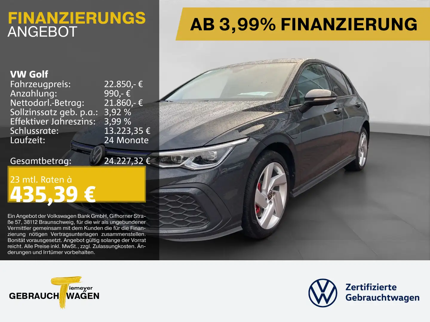 Volkswagen Golf GTE GTE LEDER SIDE-ASSIST KAMERA STANDHEIZUNG Grau - 1