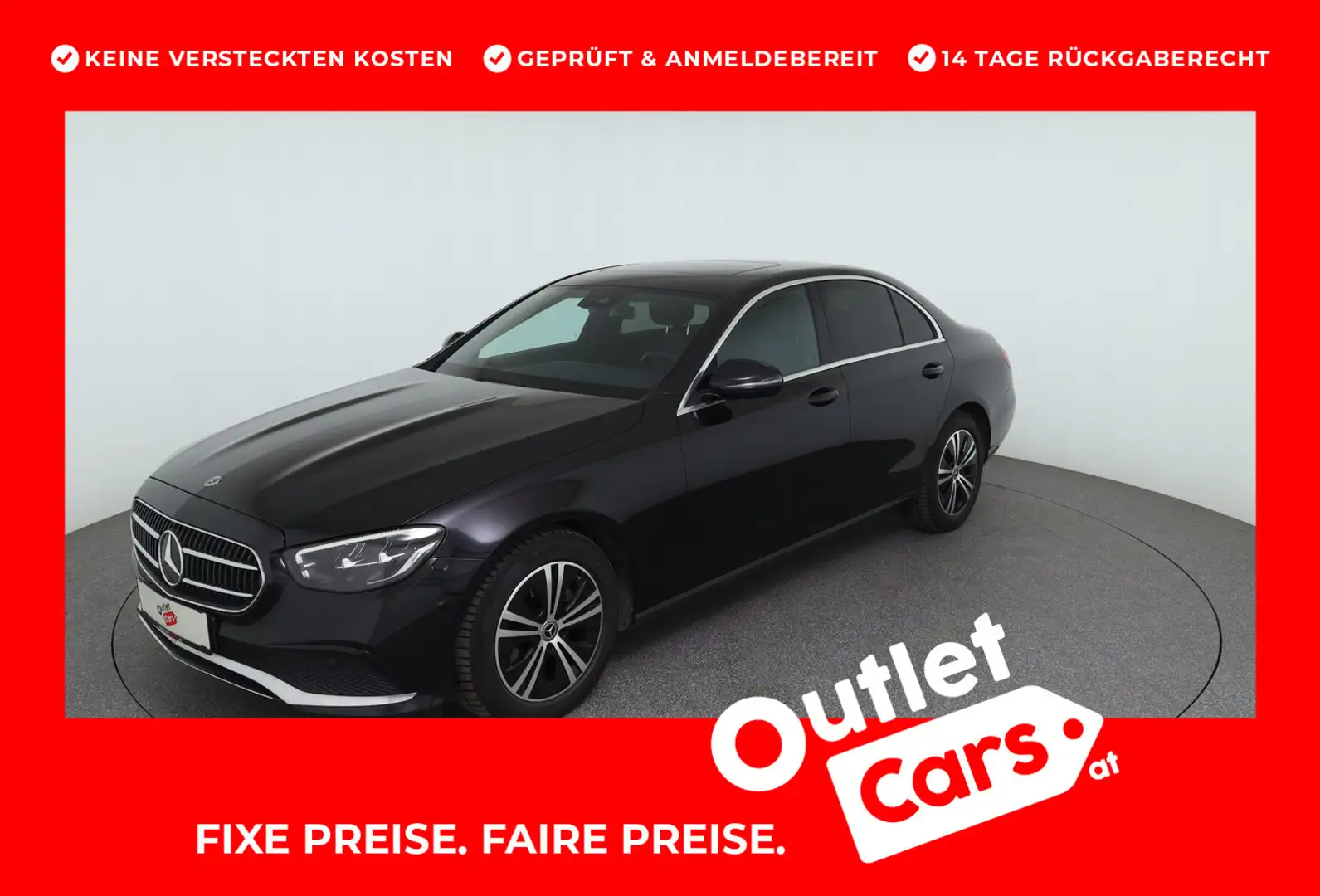 Mercedes-Benz E 220 220 d Aut. Schwarz - 1