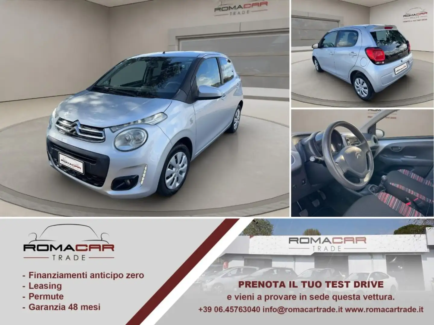 Citroen C1 NEOPATENTATI 1.0 BENZINA 5 porte Feel Grigio - 1