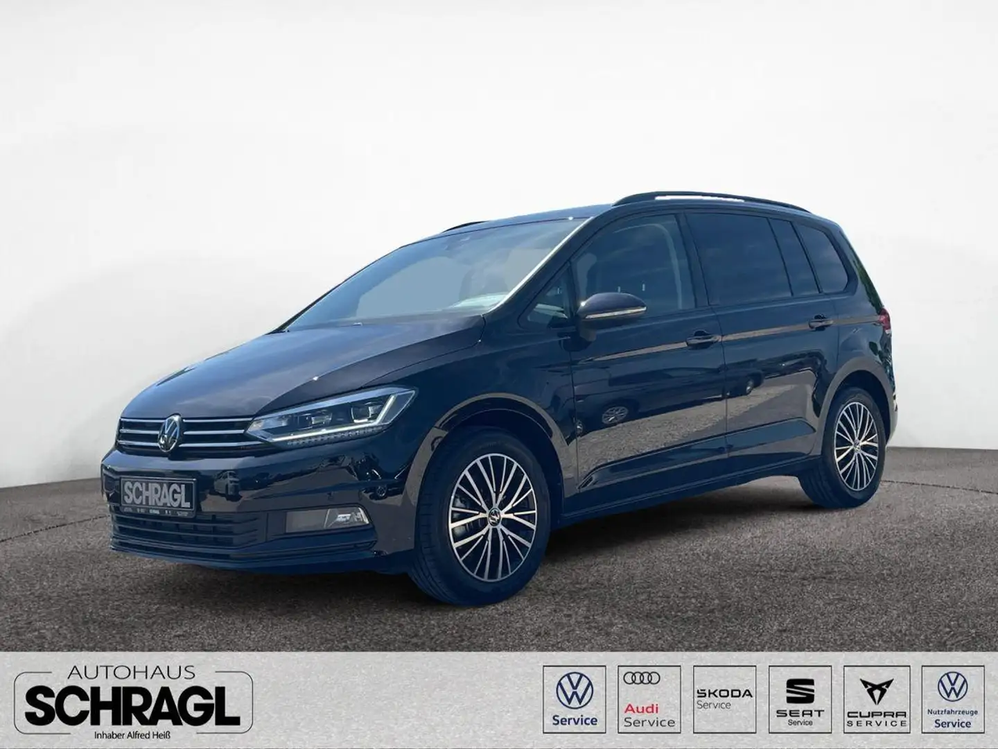 Volkswagen Touran 1.5 TSI DSG COMFORTLINE+LED+NAVI+7-SITZER Zwart - 1