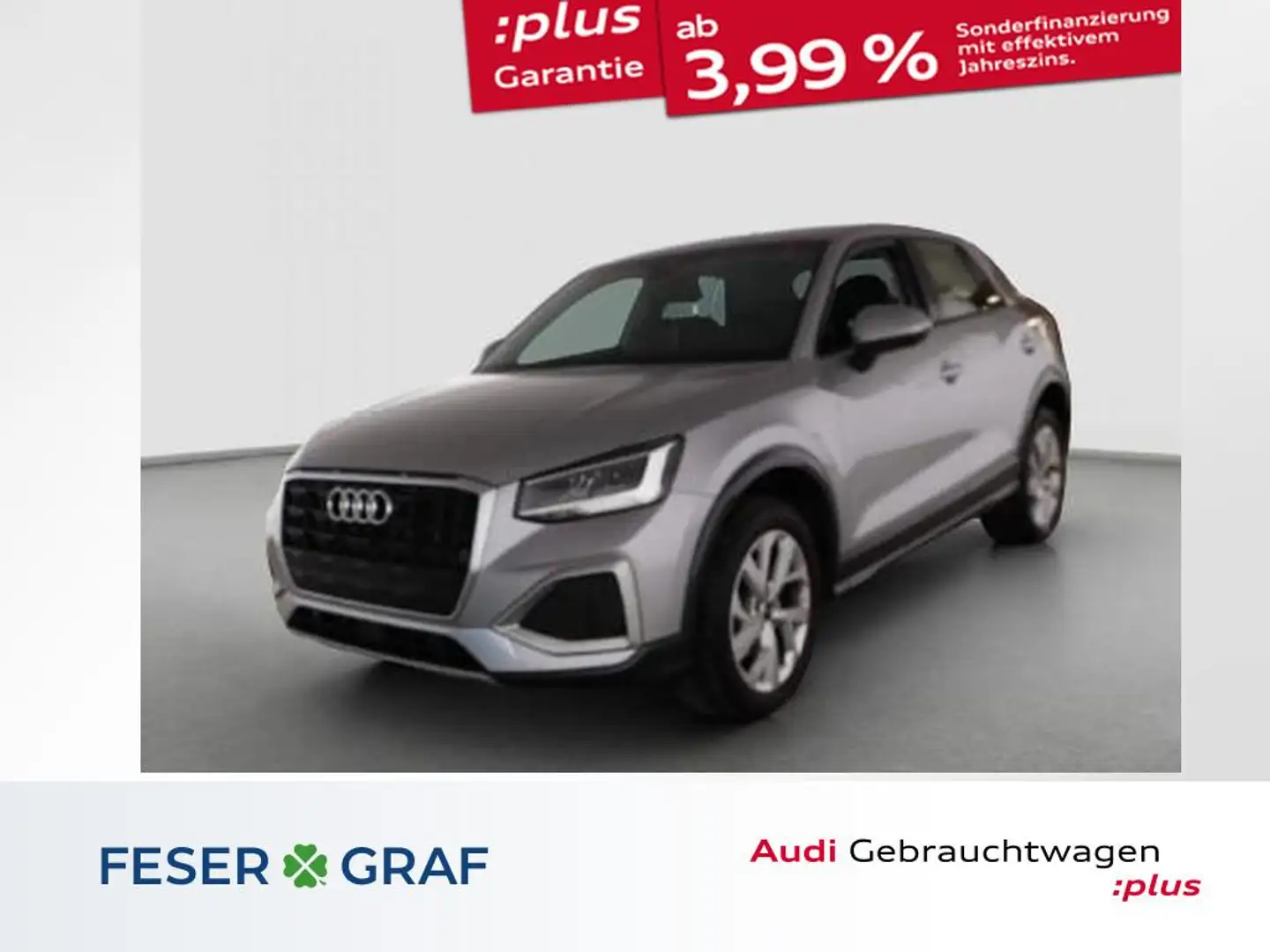 Audi Q2 35 TFSI advanced Stronic,LED,Navi+,Leder,ACC Silber - 1