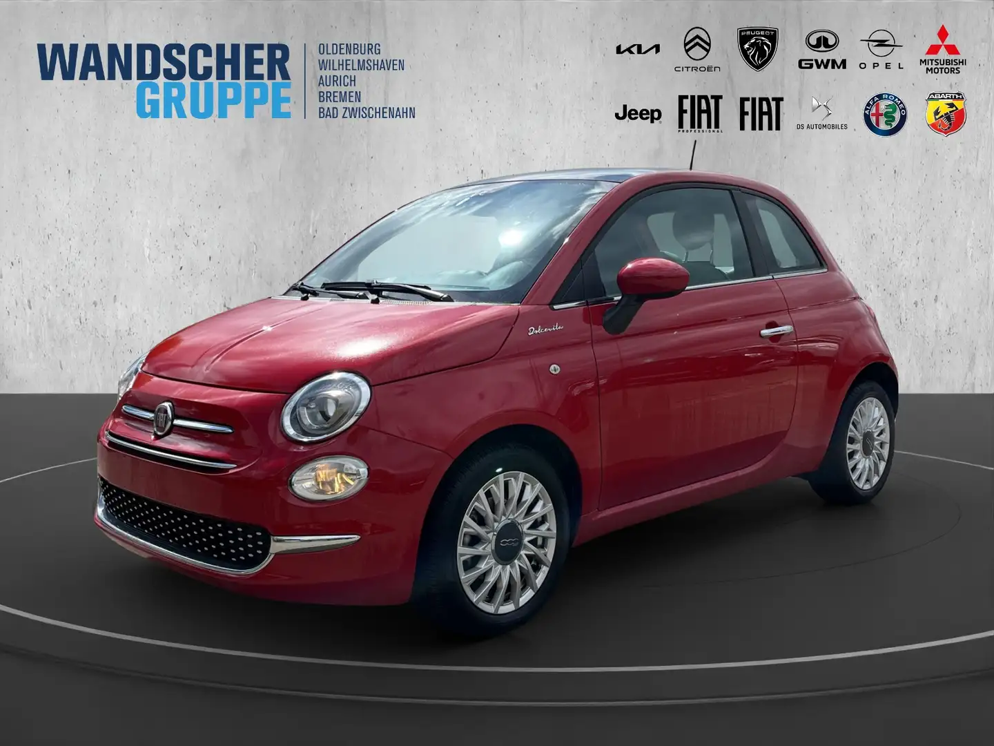 Fiat 500 1.0 Dolcevita *PANO*DAB*ISOFIX*TEMPOMAT* Rouge - 1