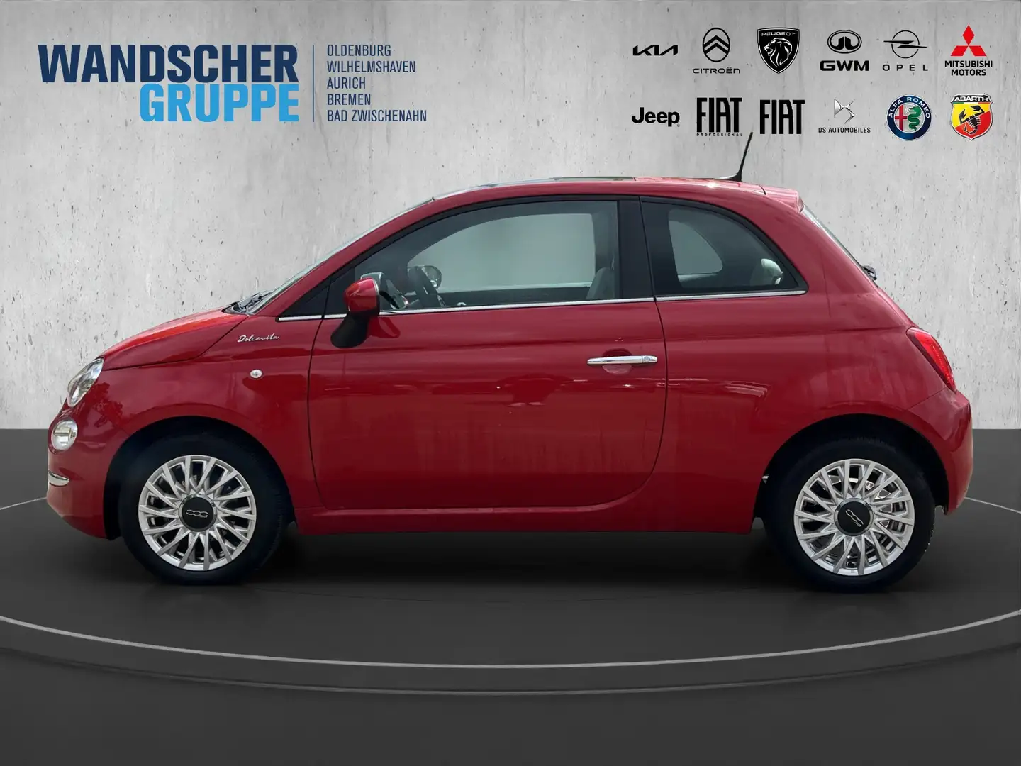 Fiat 500 1.0 Dolcevita *PANO*DAB*ISOFIX*TEMPOMAT* Rouge - 2