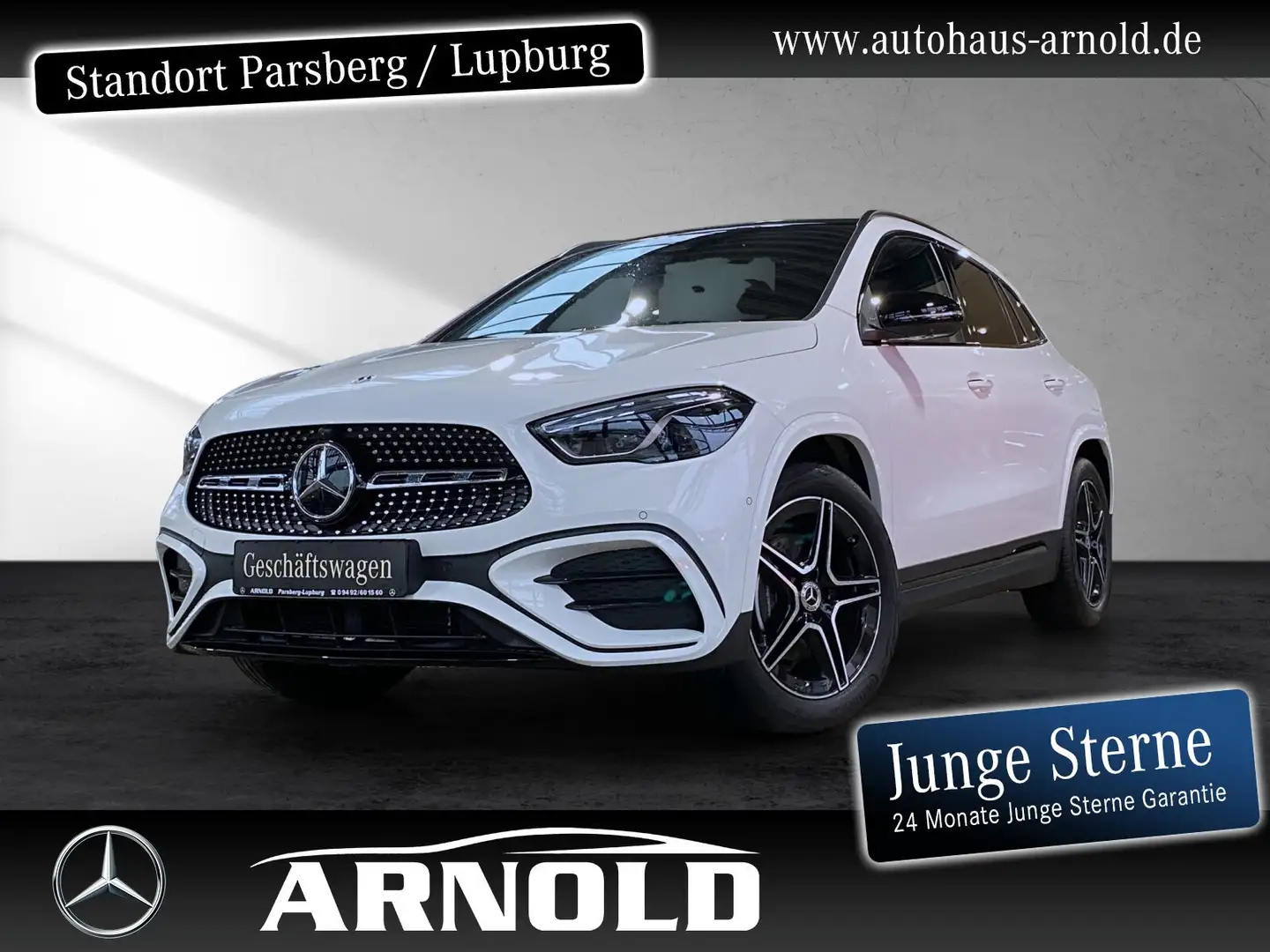 Mercedes-Benz GLA 200 GLA 200 AMG Line Distr AHK 360° Pano el-Klappe Weiß - 1