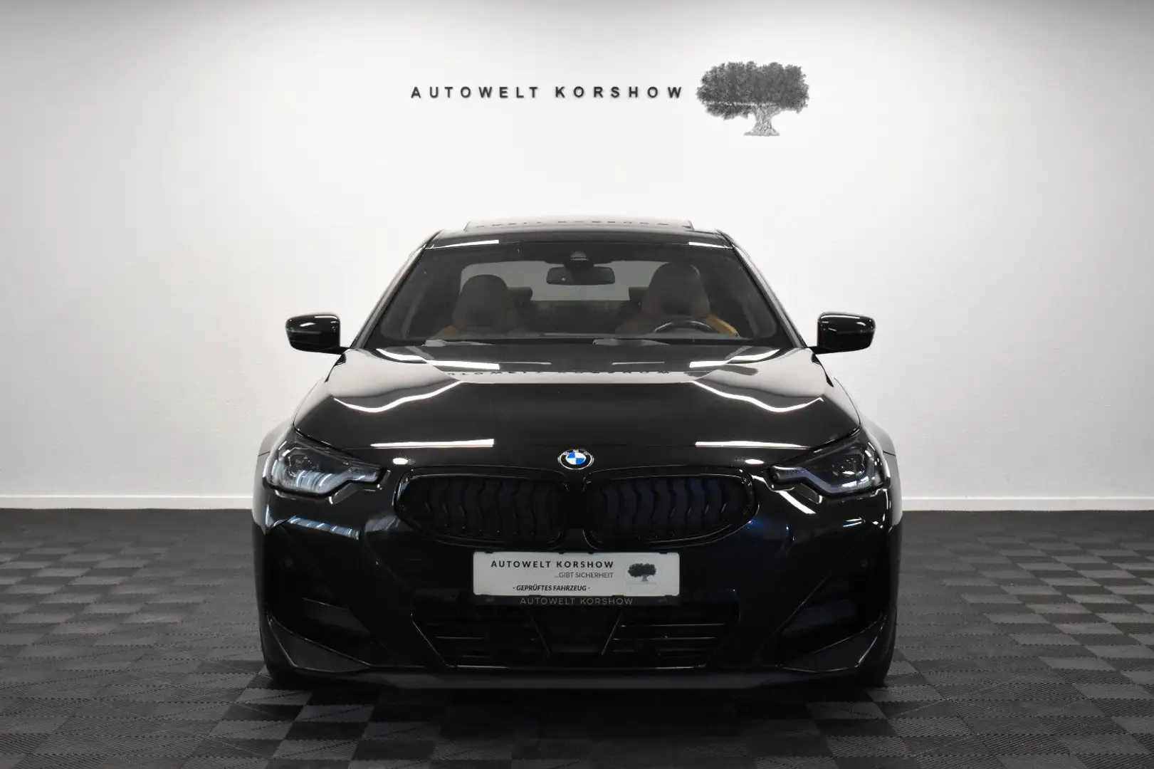 BMW 220 d Coupe M-SPORT*CURVED*1.HAND*RFK*SCHIEBEDACH Zwart - 2