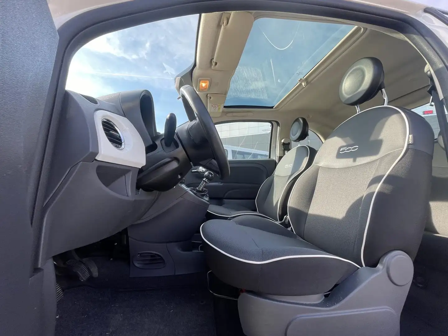 Fiat 500 500 1.2cc 69cv E6 LOUNGE "KM 45.000!!!" Bianco - 2