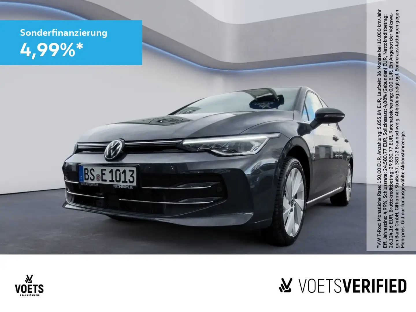 Volkswagen Golf VIII Style 1.5 TSI LED+SHZ+NAVI Grau - 1