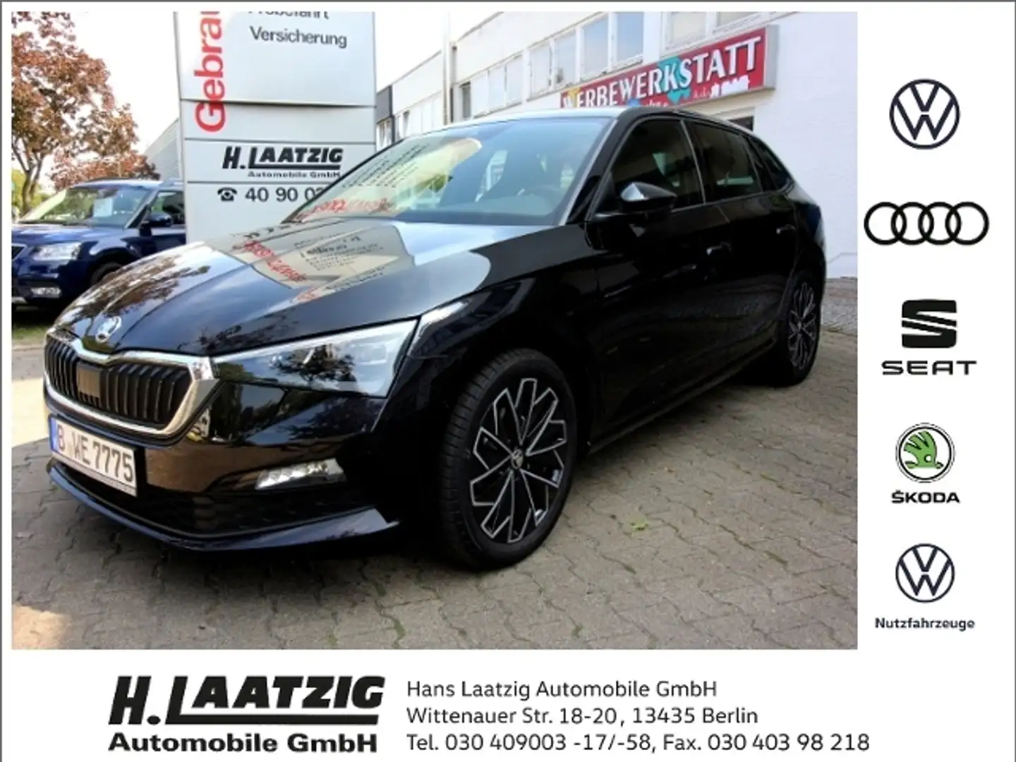 Skoda Scala 1.5 TSI DSG Style LED Kamera eSitz ACC Noir - 1