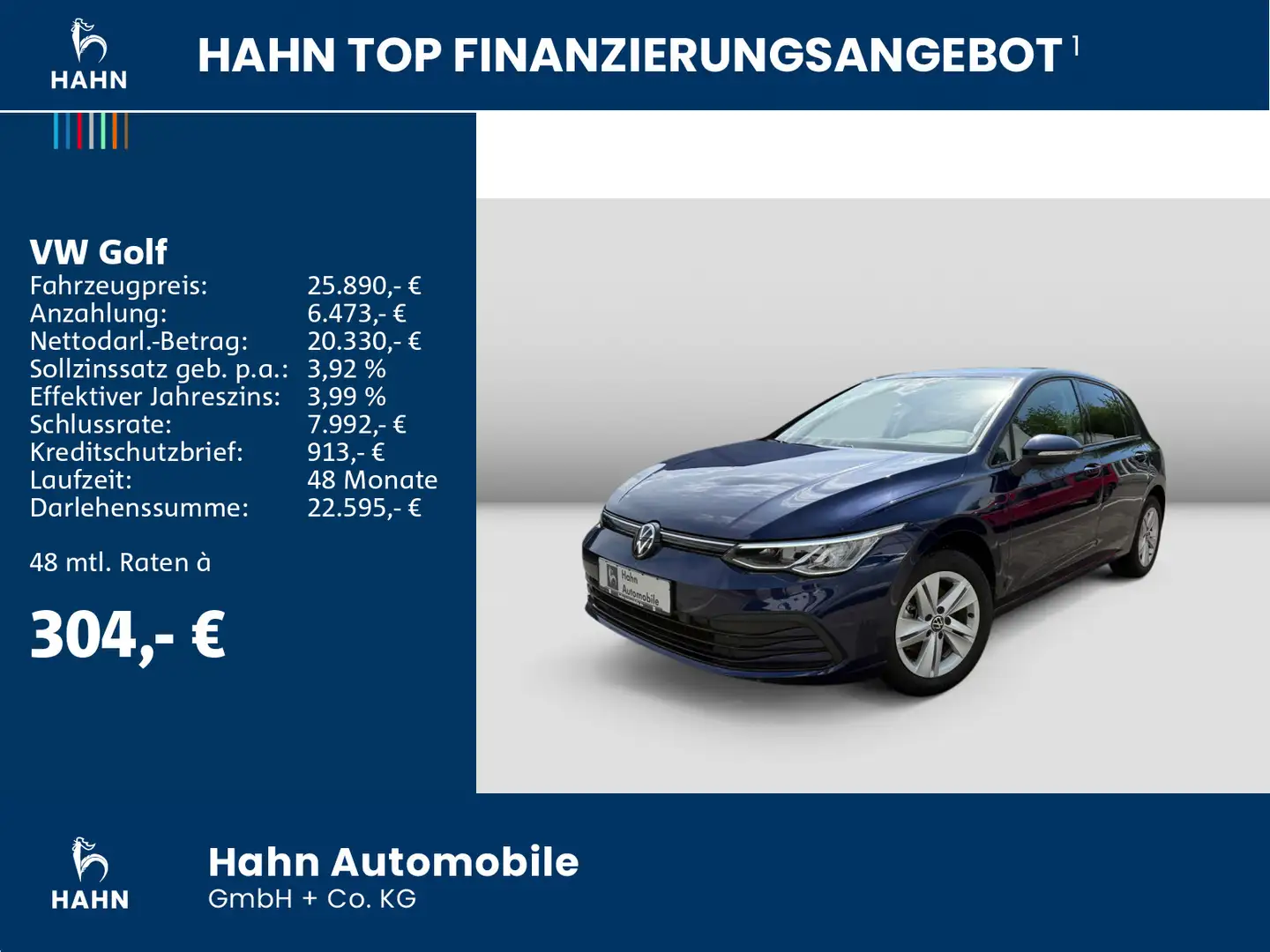 Volkswagen Golf VIII Life 2.0TDI DSG CAM App-Connect LED Na Blau - 2