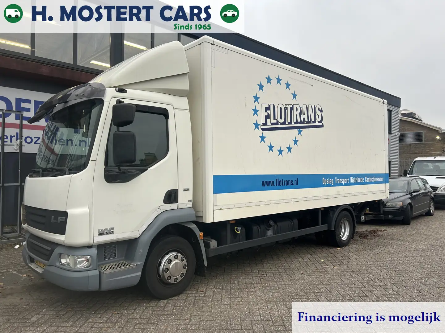 Oldtimer Daf FA LF45 bakwagen * EURO 5 * APK * LAADKLEP * DUBBE White - 1