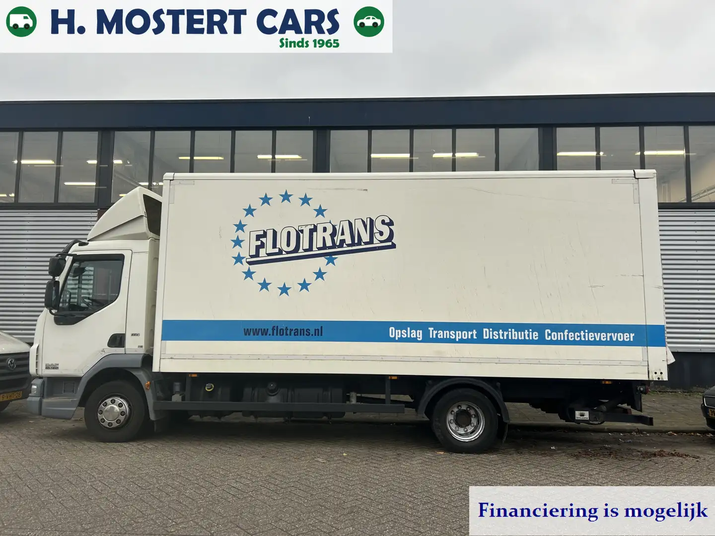 Oldtimer Daf FA LF45 bakwagen * EURO 5 * APK * LAADKLEP * DUBBE White - 2