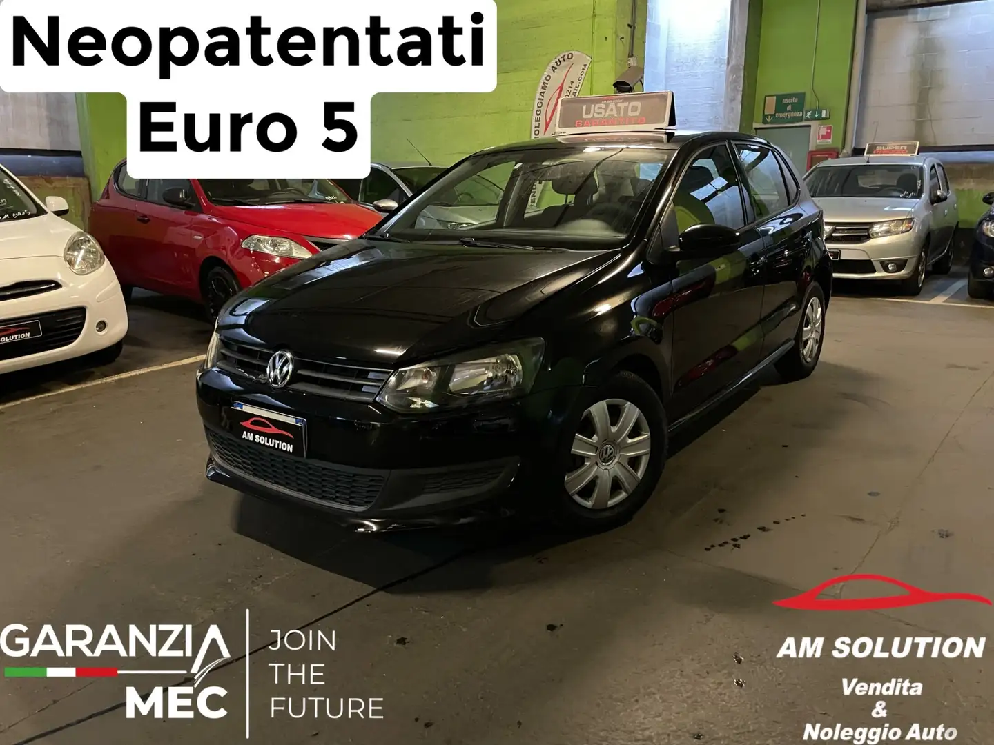 Volkswagen Polo 1.2 Neopatentati Euro 5 Nero - 1
