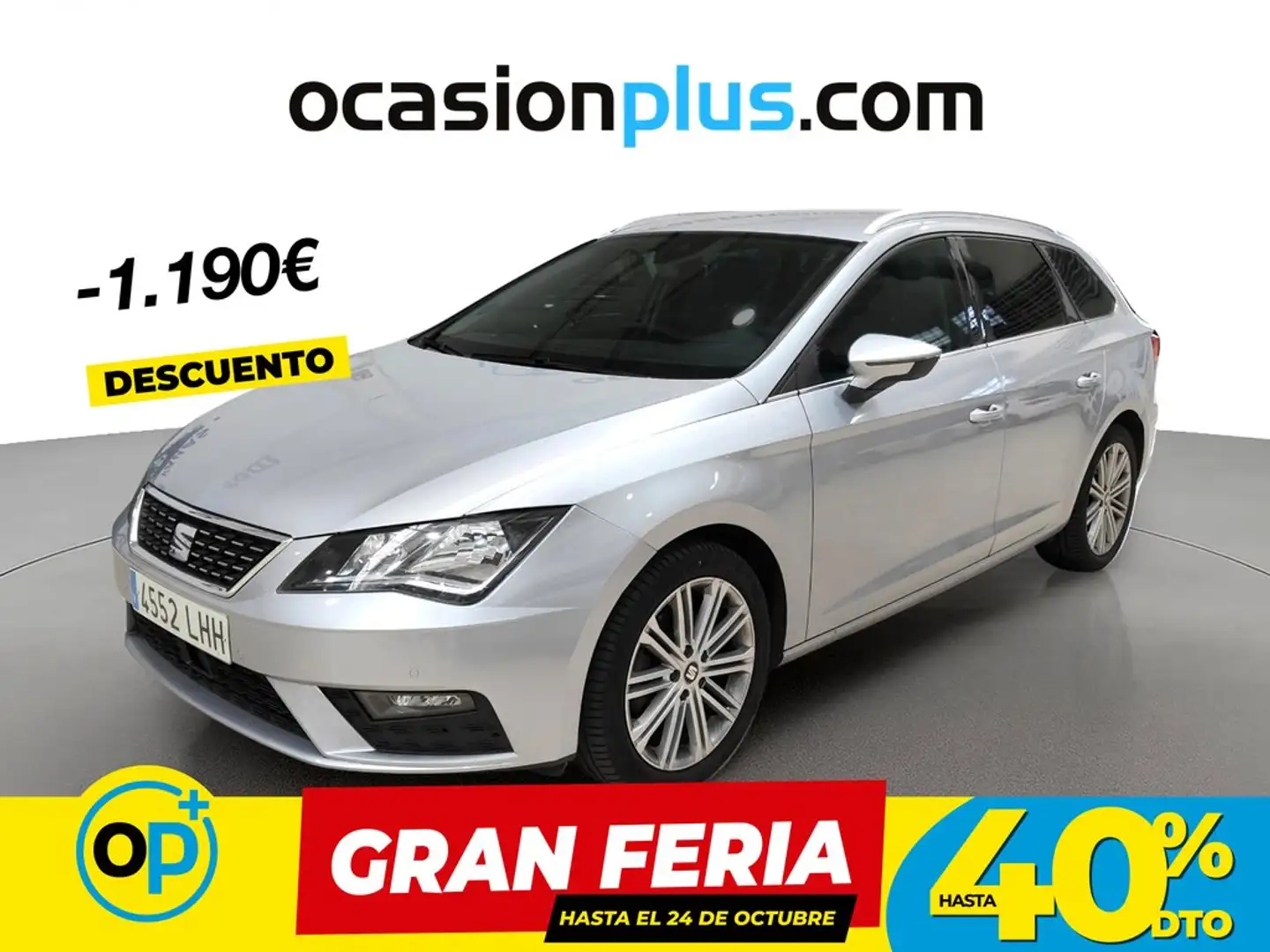 SEAT Leon ST 1.5 TGI GNC S&S Xcellence DSG7 130 Gris - 1