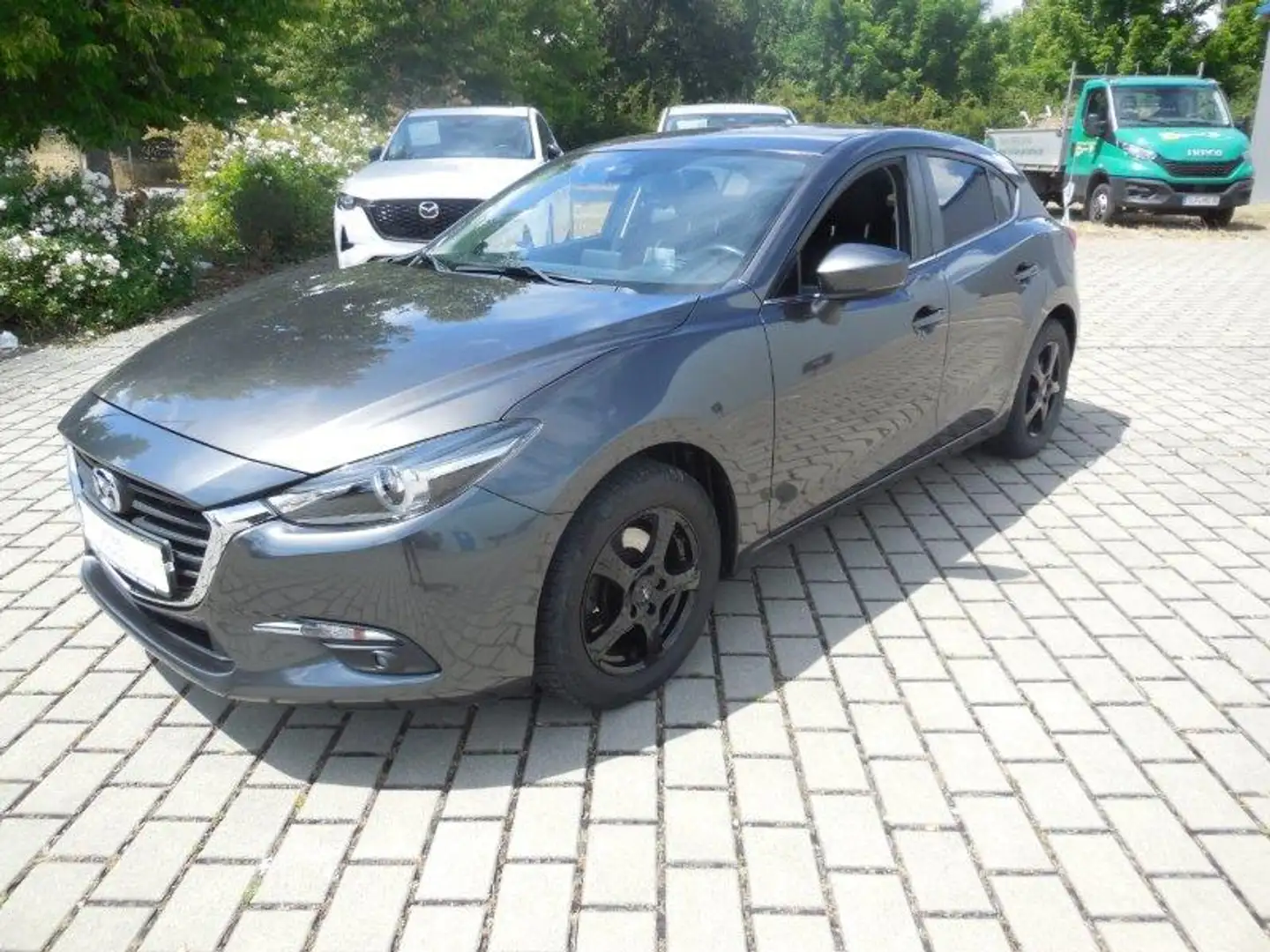 Mazda 3 SKYACTIV-G EXCLUSIVE-Line mit i-ACTIVESENSE-Paket Grijs - 1