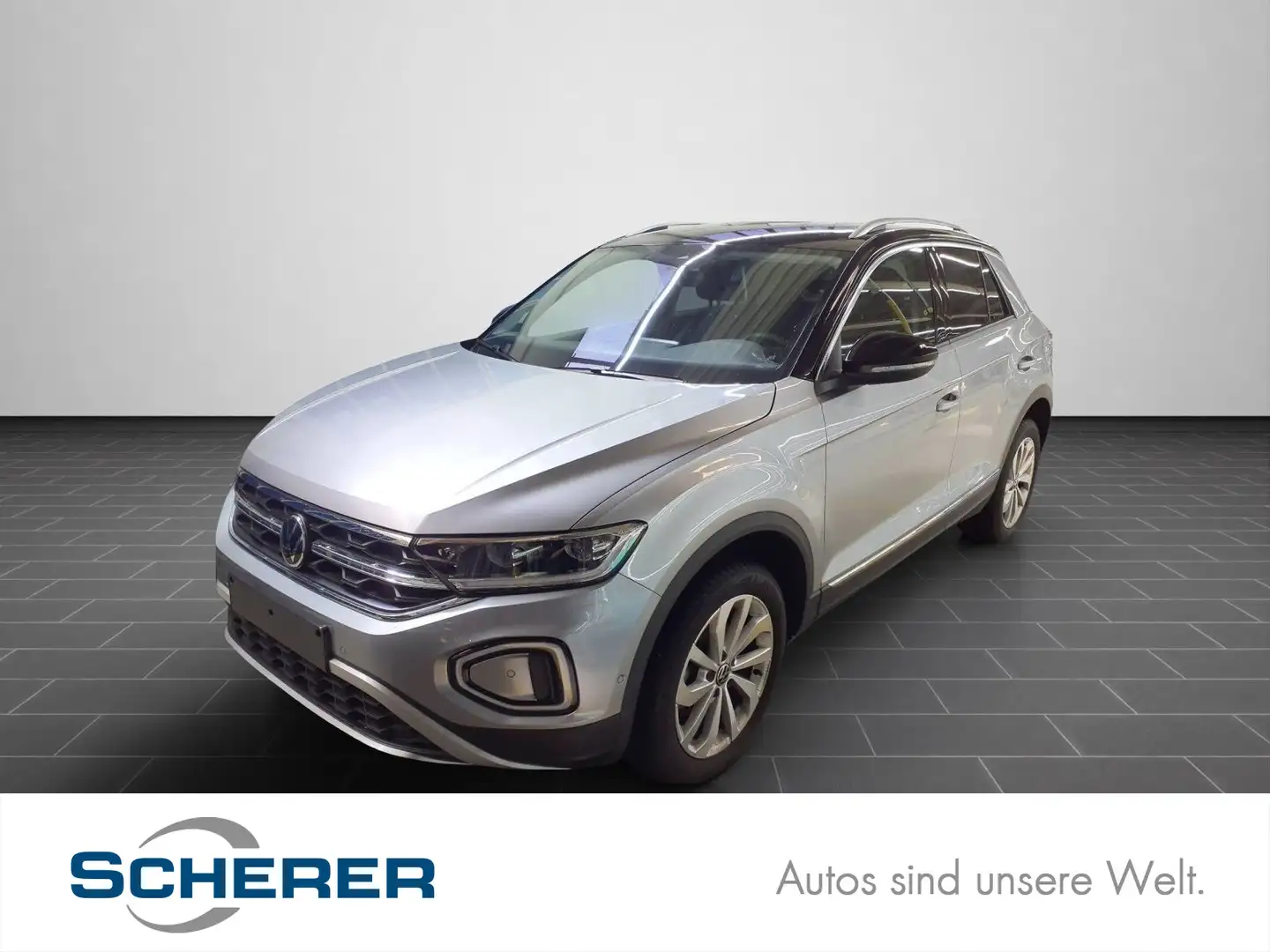 Volkswagen T-Roc 1.5 TSI Style DSG/NAVI/Klima/AHK uvm. Zilver - 1