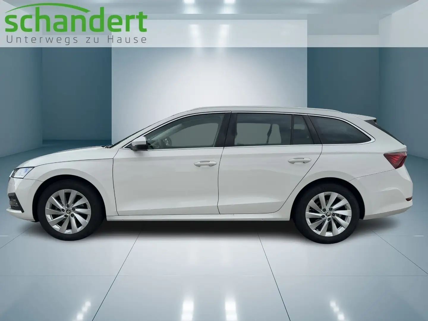 Skoda Octavia Combi 2.0 TDI Style DSG LED Navi AHK Klimaautom Weiß - 2
