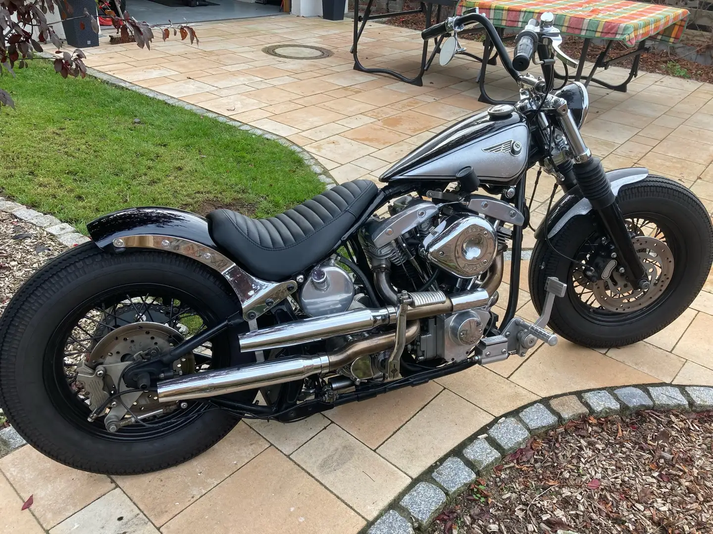 Harley-Davidson Late Shovel Zwart - 2