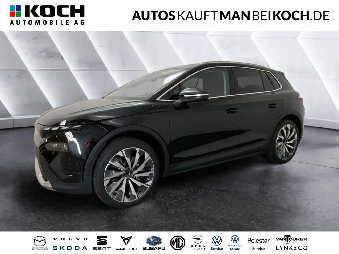 Skoda Elroq 85 Maxx Winter AHK Leder Bluetooth Navi LED Noir - 1