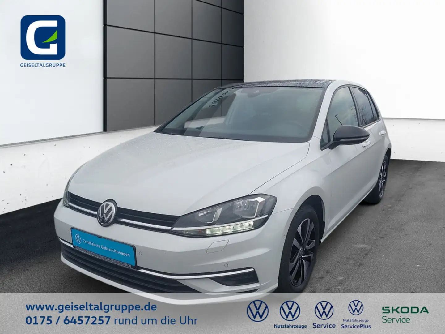 Volkswagen Golf VII 1.0 TSI IQ.DRIVE *PANO*STANDH*KEYLESS*NAVI*AHK Wit - 1