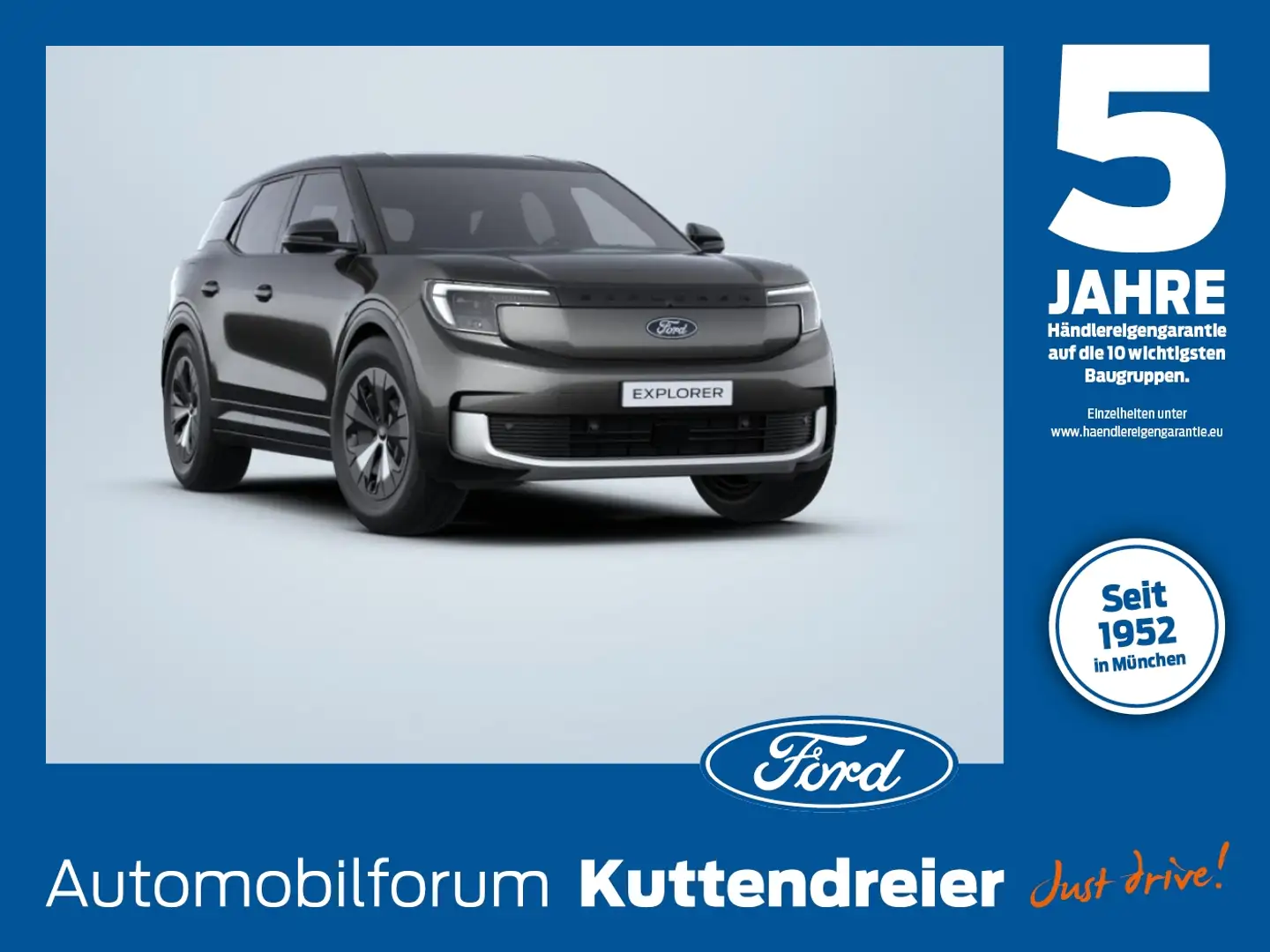 Ford Explorer RWD (Extended Range 77KWh) AHK*GJR*FAP Grau - 1