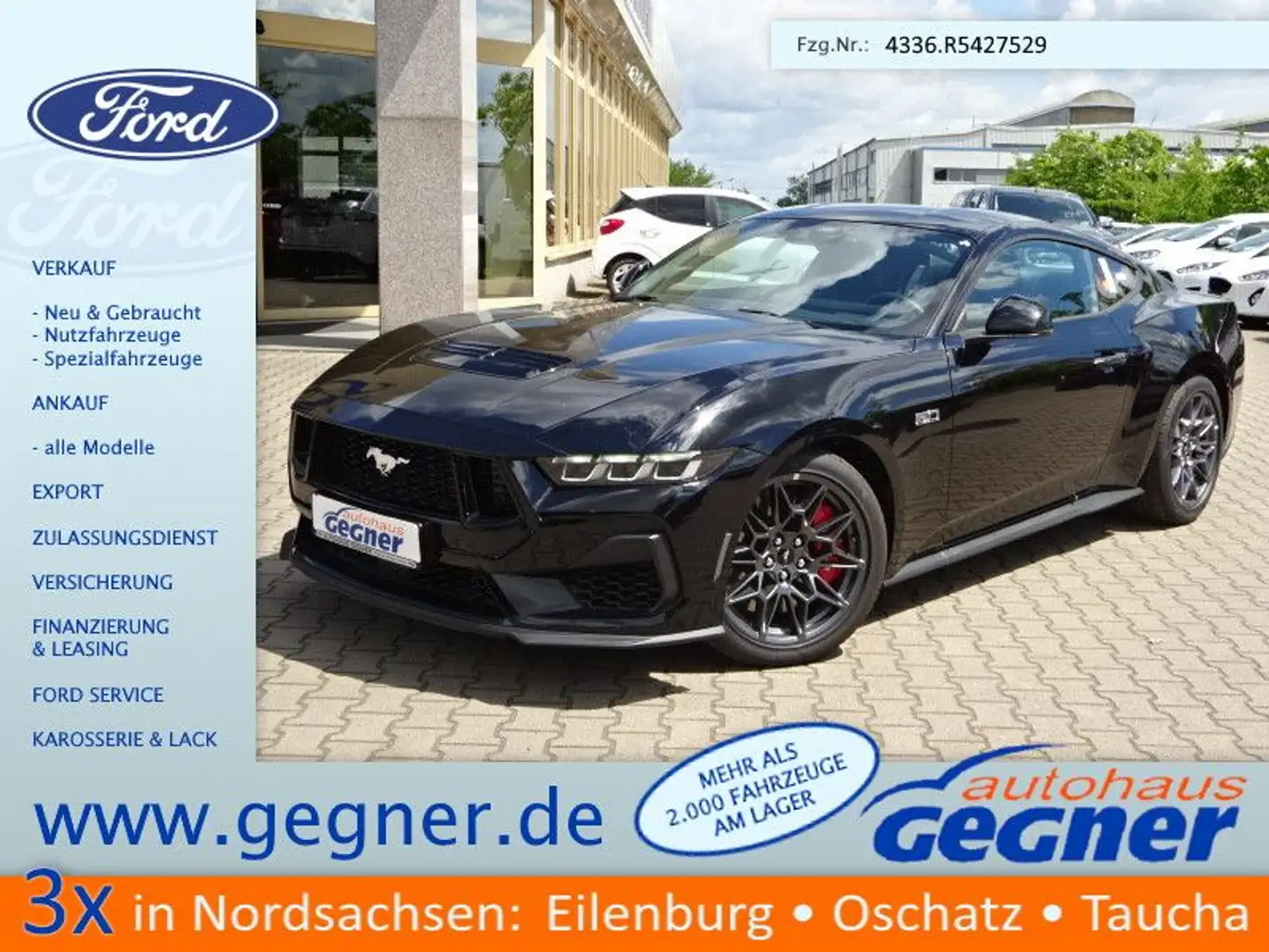 Ford Mustang GT 5.0 V8 AT Coupe Magneride ACC Kam Noir - 1