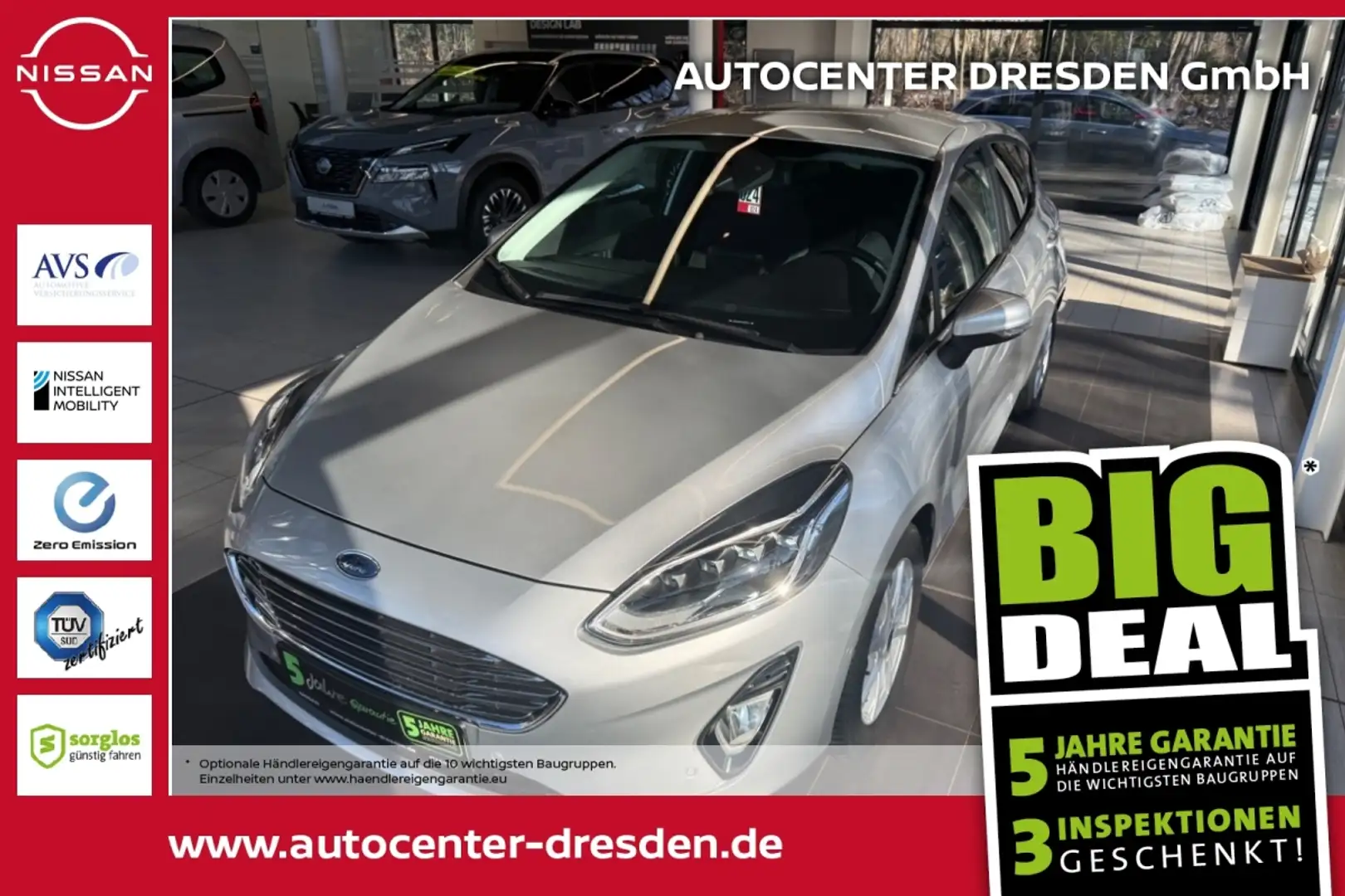 Ford Fiesta 1.0 EcoBoost Titanium X LED ACC B&O Sound Silber - 1