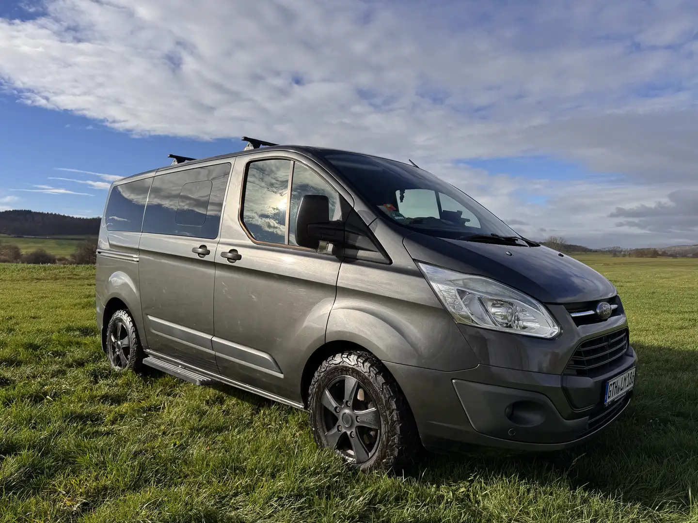 Ford Tourneo Custom 300 L1 Navi/TÜV/Camper Gris - 1
