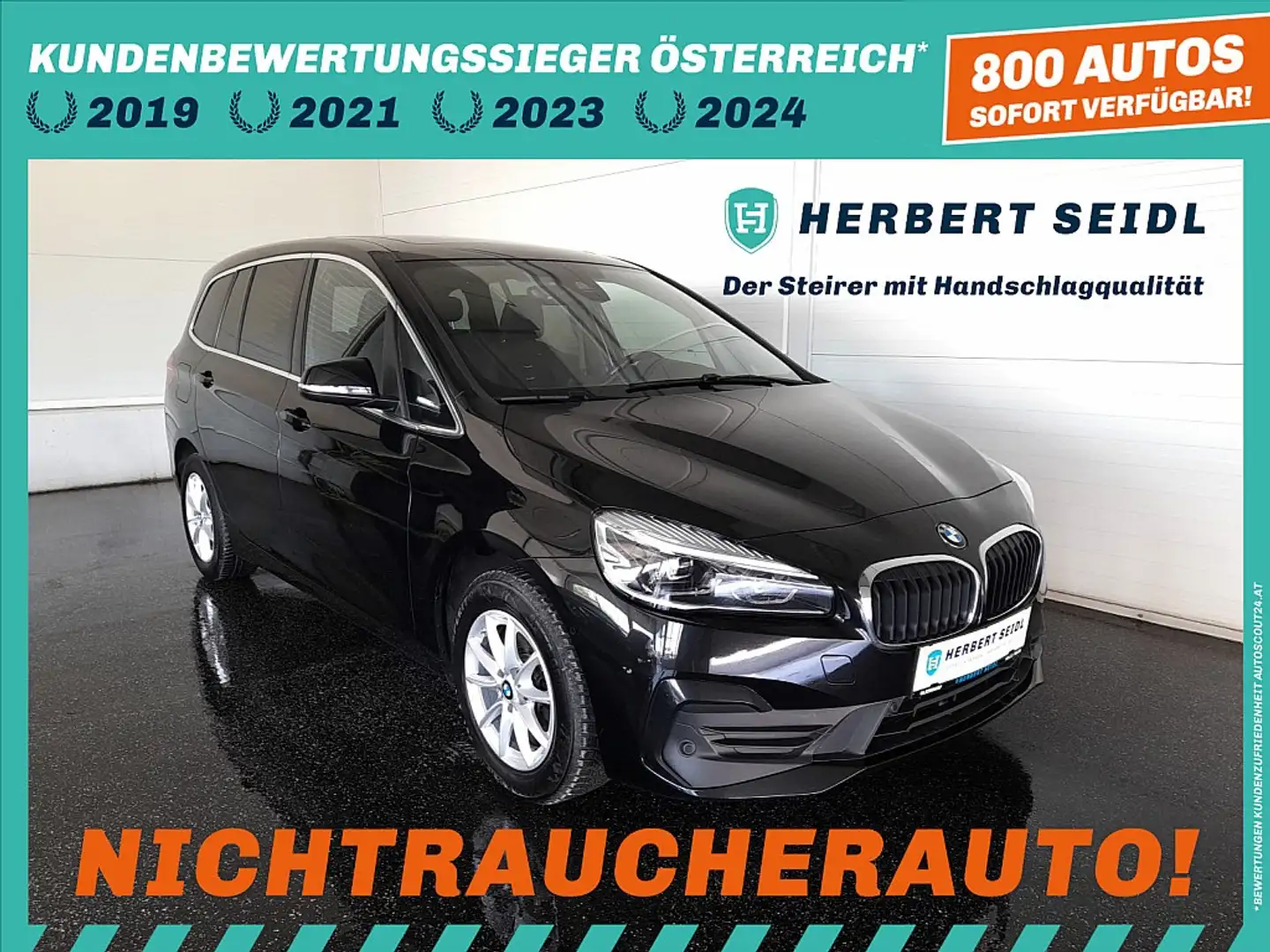 BMW 216 d Gran Tourer Advantage Aut. *FRONTANTRIEB / SK... Schwarz - 1