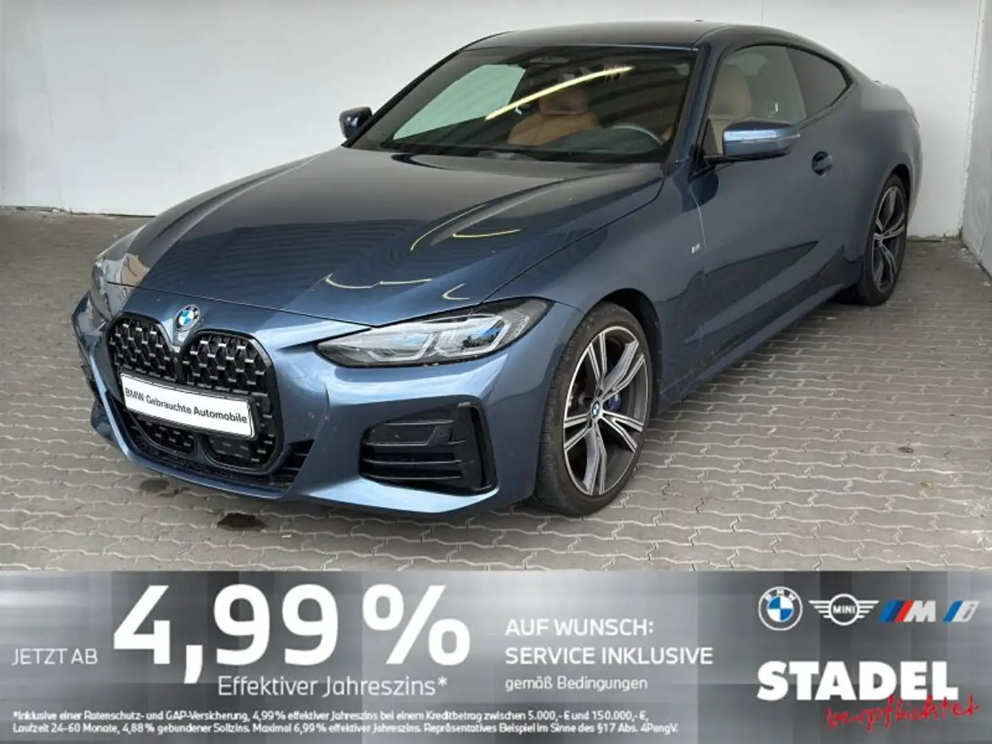 BMW 440 Mi xDrive Navi.Laser.HuD.360°.ACC.LRHz.Memory Blau - 2