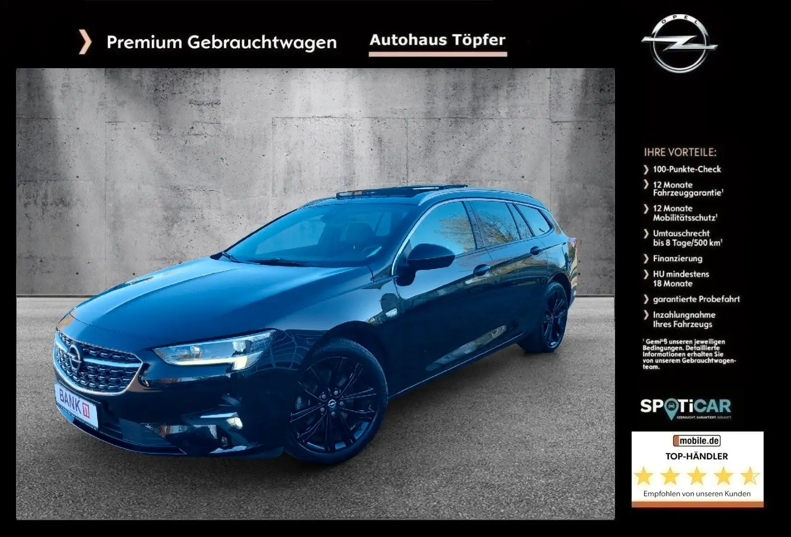 Opel Insignia B ST Premium "Ultimate" Panorama/1-Hand Schwarz - 1